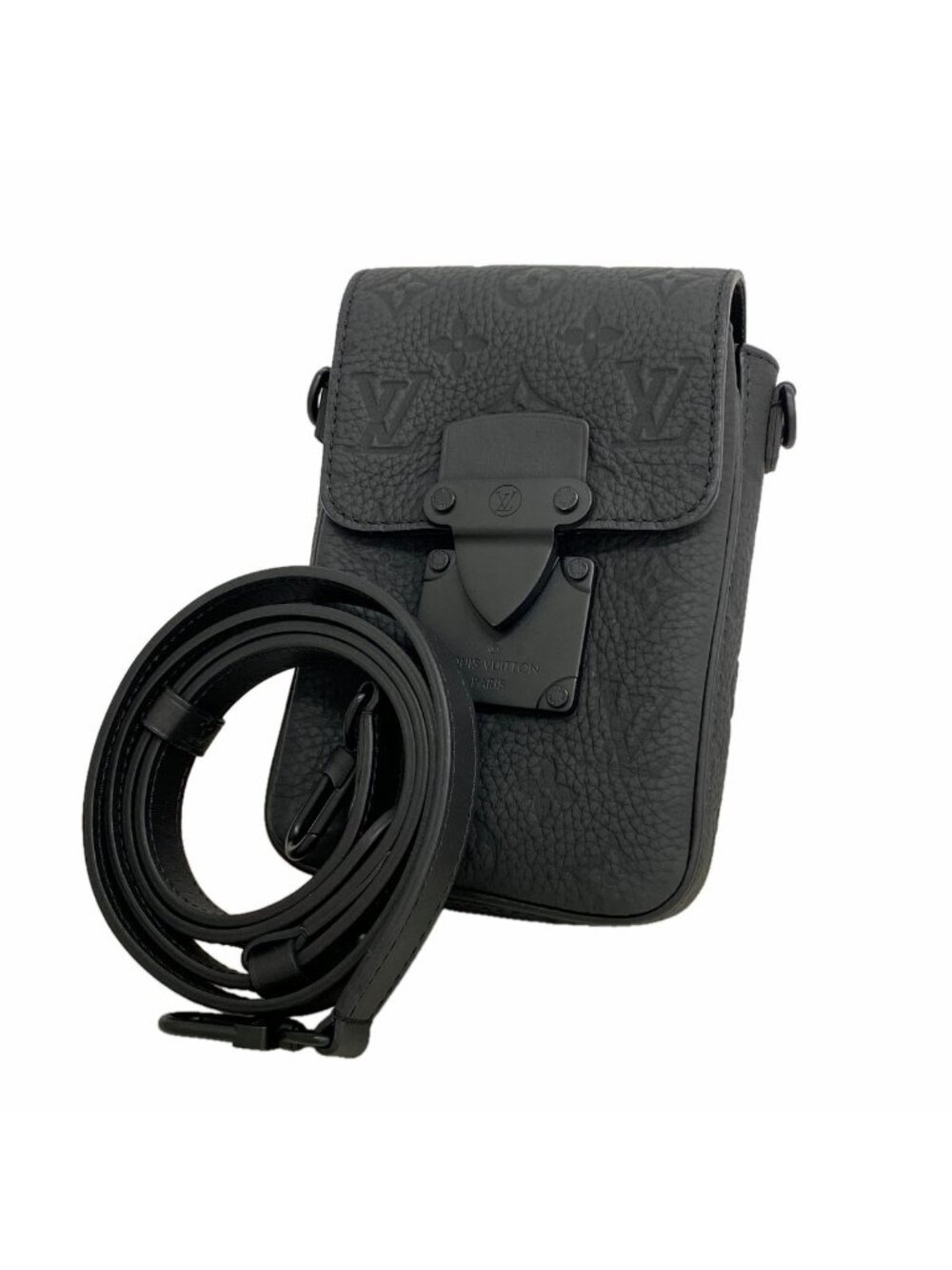 Louis Vuitton Shoulder Bag Monogram Taurillon S Lock Vertical Wearable Wallet